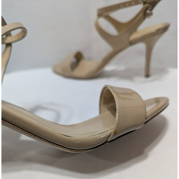 Michael Kors Kaylee Mid Heel Patent Strappy Nude Women Size 9 - Picture 12 of 12